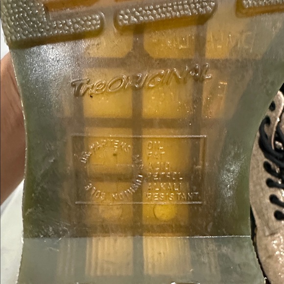 Dr. Martens 1460 Pascal Glitter Gold Combat Boots Us7 - Picture 16 of 16